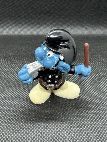 Figurine schtroumpf policier - schtroumpf,