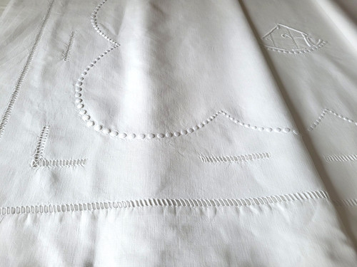 N01 ancien drap coton - ancien,