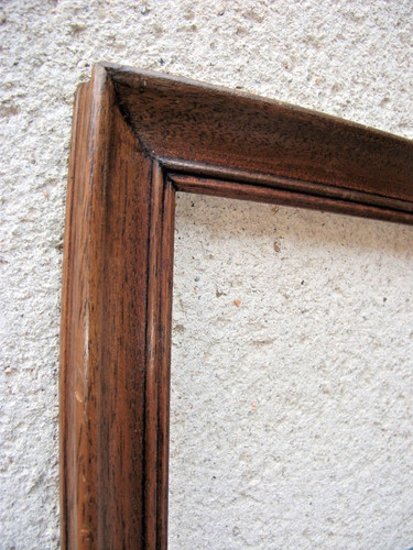 Grand cadre ancien bois - grand,