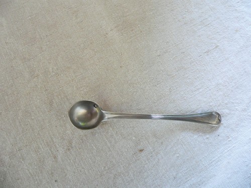 Ancienne cuillère moutarde - cuillère,