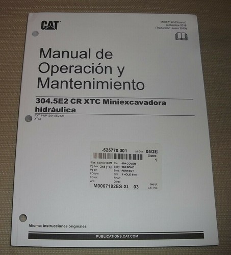 Cat caterpillar 304 - caterpillar, 304.5e2