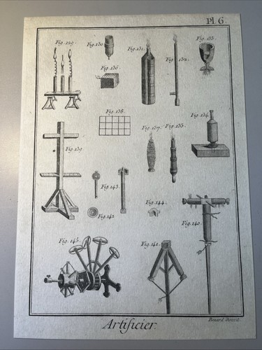 Artificier gravure xviiie - gravure,