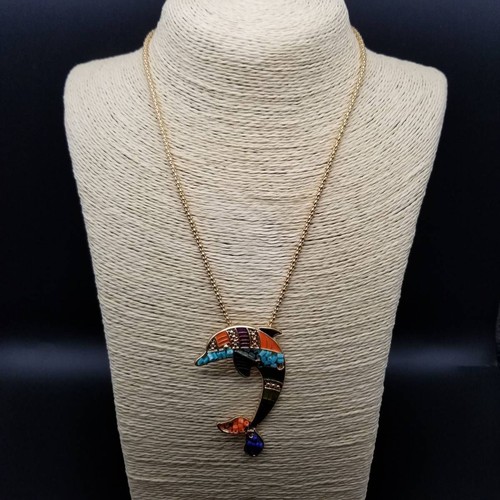Collier vintage perles dauphin