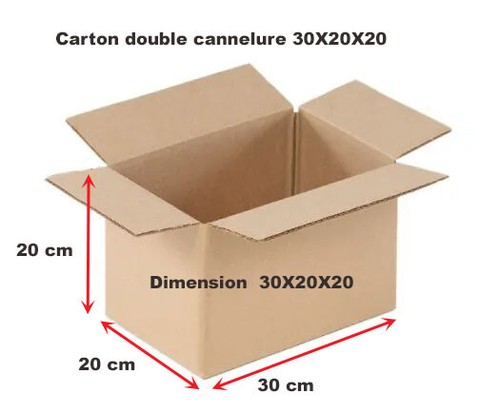 Lot pro cartons 30x20x20 - pro,