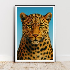 Affiche deco animal leopard - -,