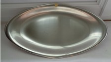 GRAND PLAT OVAL INOX ORFEVRE BOUILLET BOURDELLE POINCON ROYAL BB UGINIUM