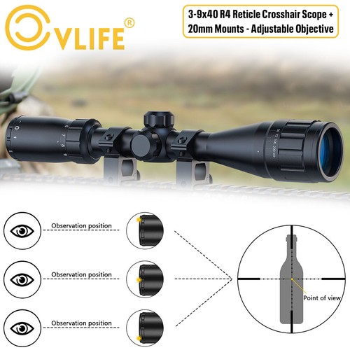 9x40 reticle crosshair - ​3-9x40,