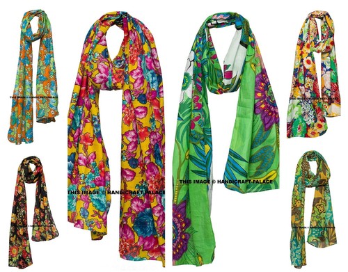 Foulard rectangle floral - foulard,