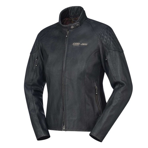 Veste moto femme cuir vintage - veste,