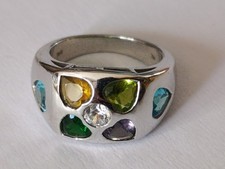 Bague Argent Massif & Pierre à Identifier Taille 56 - 6,5 g Bijoux