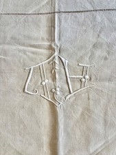 Grand drap lin écru - drap, neuf
