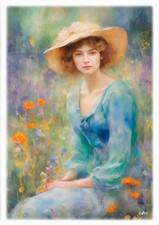 Tableau création originale - Portrait  impressionniste