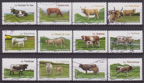 France 2014 les 12 timbres - les,