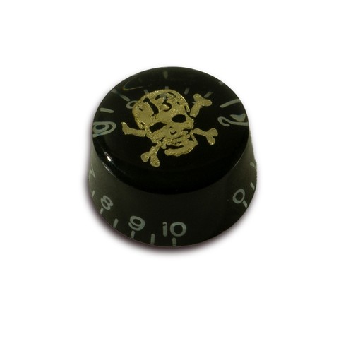 Bouton tête mort dorée - us,