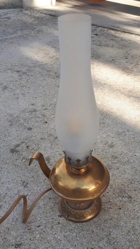 Lampe pétrole cuivre - à,