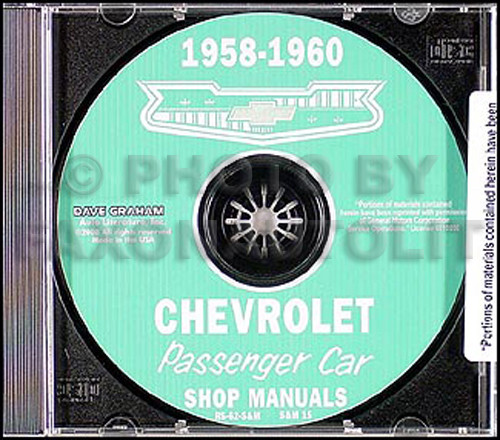 1958 1959 1960 - chevy, atelier