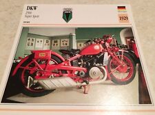 Carte moto DKW Z500 super sport Z 500 SS 1929 collection Atlas Motorcycle 