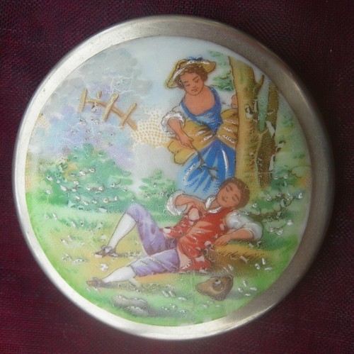 Vintage broche porcelaine - broche,