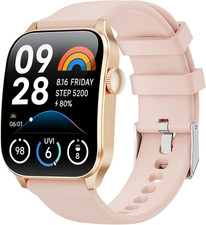 Montre Connectée Femme Homme,1.91'' Écran Incurvé Avec Appels Bluetooth,120+ Spo