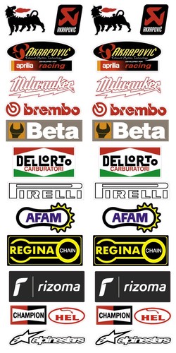 Sticker decal set technical - fe,