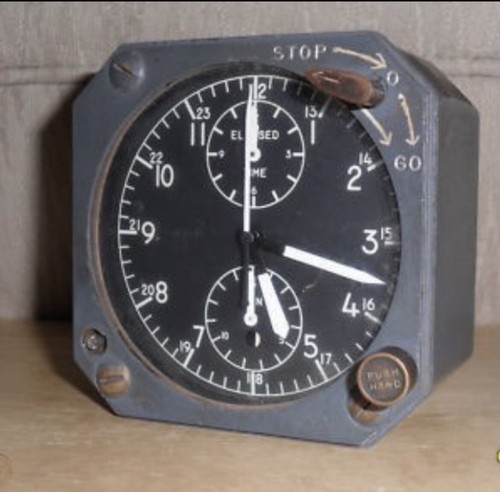 Dial cockpit aircraft clock - cockpit,