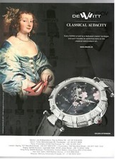 De Witt Montre 2006 Publicité