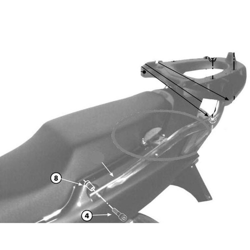 Porte bagages pour honda - porte-bagages,