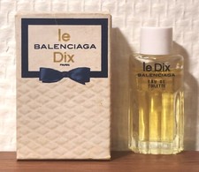 Eau de Toilette Le Dix de Balenciaga 3 ml. Boîte. Plein. Très bon état
