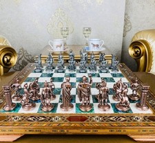 Jeu d'échecs romain de luxe