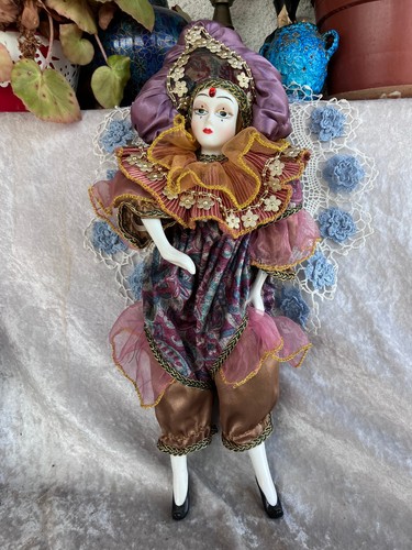 Poupée pierrot vénitien - pierrot,