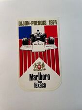 Autocollant Sticker Pub - Malboro Course automobile Texaco Team