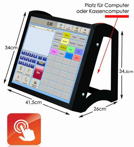 Moniteur tactile 48cm 3m - moniteur,