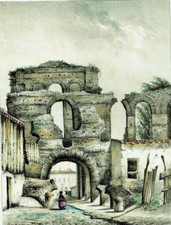 C13/2-GRAVURE ORIG-AQUARELLÉE