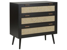 Commode à 3 Tiroirs en Rotin