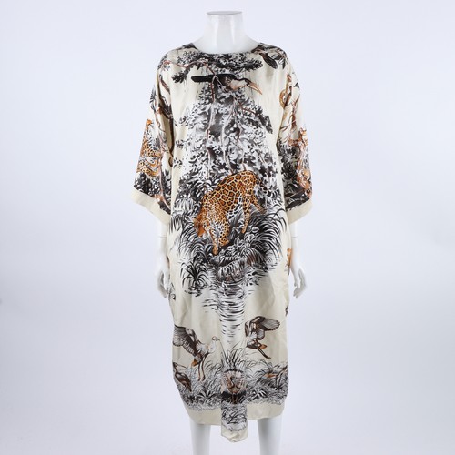 Hermes robe soie - robe, en