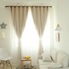 Rideau à double couche opaque