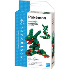 nanoblock NBPM064 Pokemon RAYQUAZA Block Building KAWADA From Japan Pieces:240