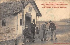 CPA 90 MONTREUX CHATEAU FRONTIERE FRANCO ALSACIENNE UNE VISITE A LA DOUANE FRANC