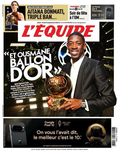 Journal equipe 23 - l'equipe, du
