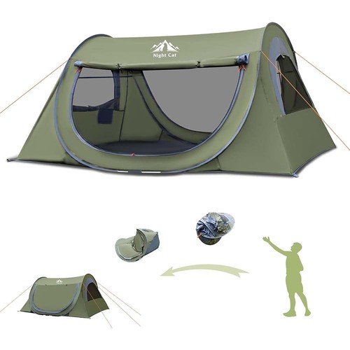Night cat outdoor camping - cat,