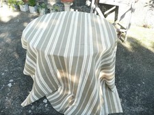 toile à matelas ancienne vintage  à décors de rayures 1,64 m x 1,70 m