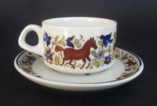 Très jolie TASSE A CAFE + SOUCOUPE de VILLEROY & BOCH modèle TROUBADOUR /2
