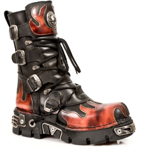 New rock 591 red flame - rock, 591-s1