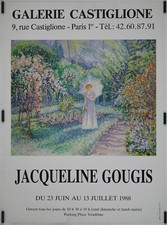 Gougis Jacqueline Galerie Castiglione 1988 Affiche Originale Exposition