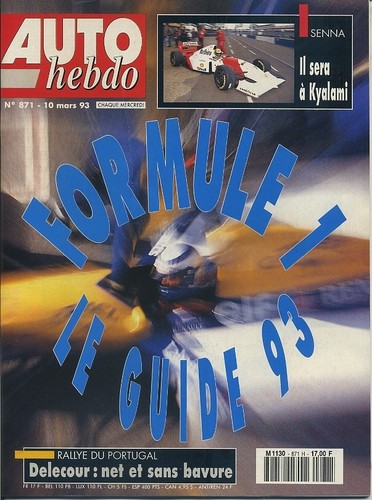 Auto hebdo 871 03 - auto, 10/03/1993
