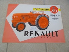 TRACTEUR RENAULT E30 dépliant