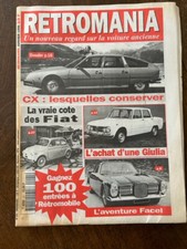 RETROMANIA 21 CITROEN CX FACEL VEGA UMAP ALFA ROMEO GIULIA BERLINA