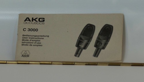 Notice akg c3000 - notice,