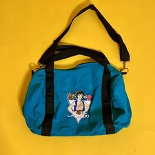 Vintage RARE Green Aladdin Abu Iago Kids Duffle GYM Bag Disney