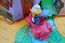40241  Schtroumpfette  voiture rose smurf puffo puffi schtroumpf  TBE 1979
